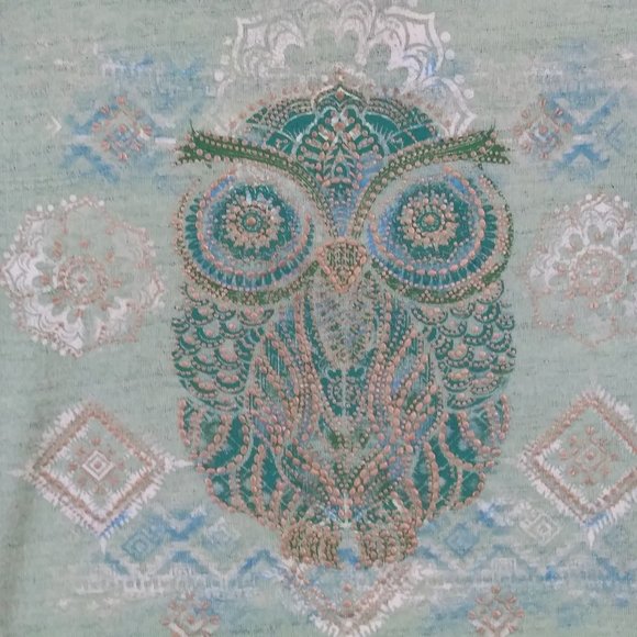 BEAUTEES Girls Owl Front Design Top - Picture 2 of 5